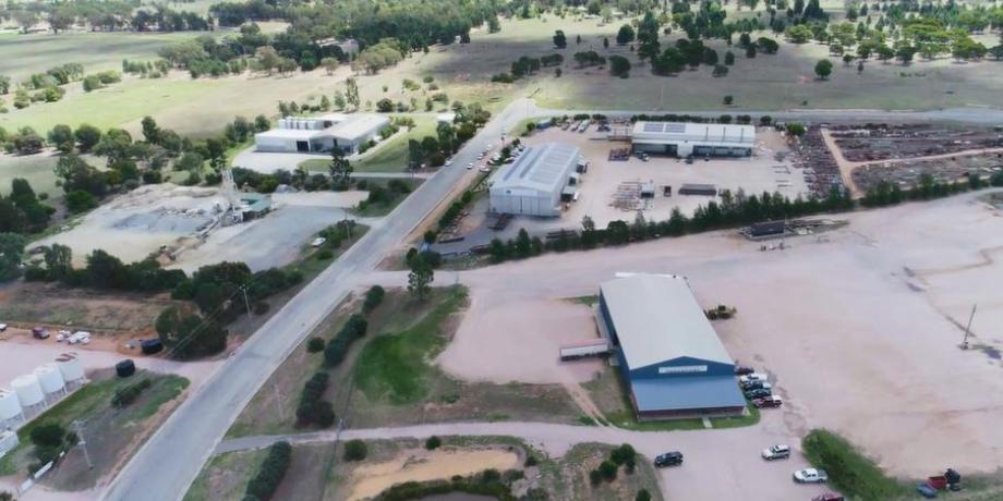 Image Caption: Birdseye view of Red Hill Industrial Estate. 
